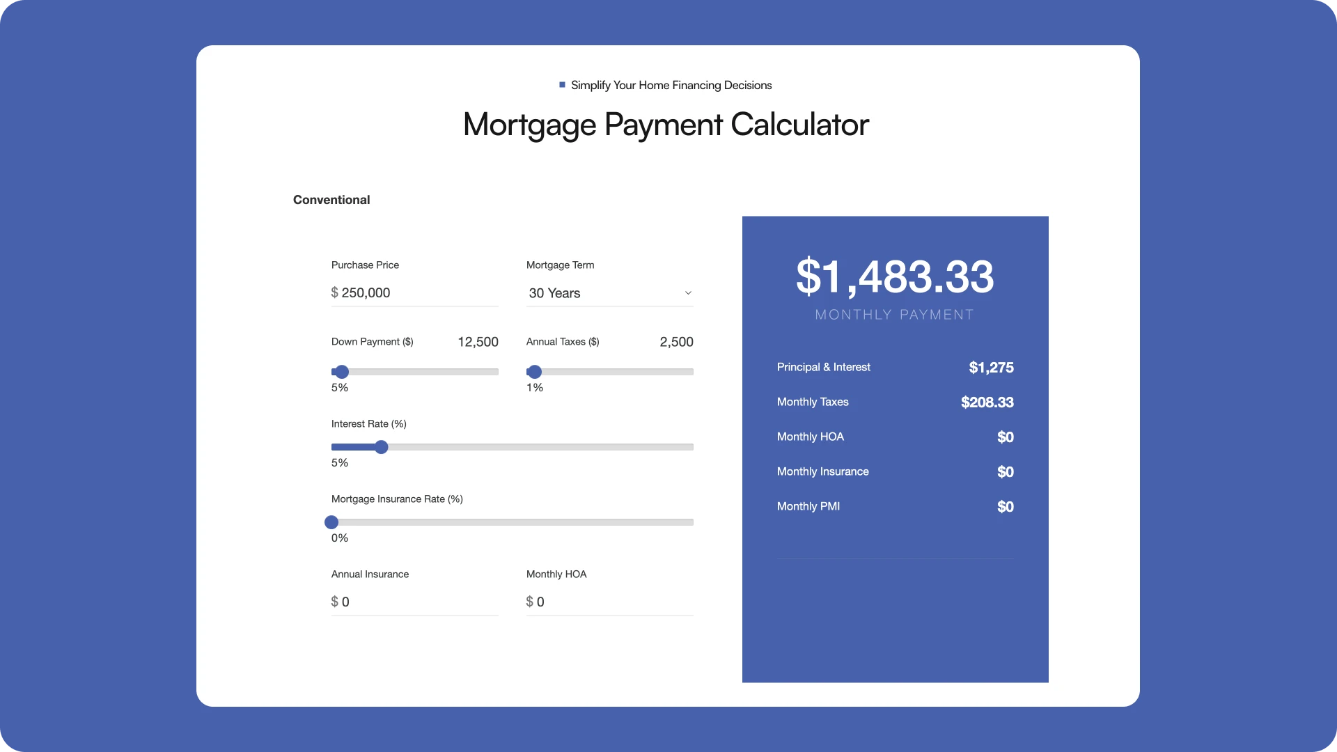 Mortgage Calculator
